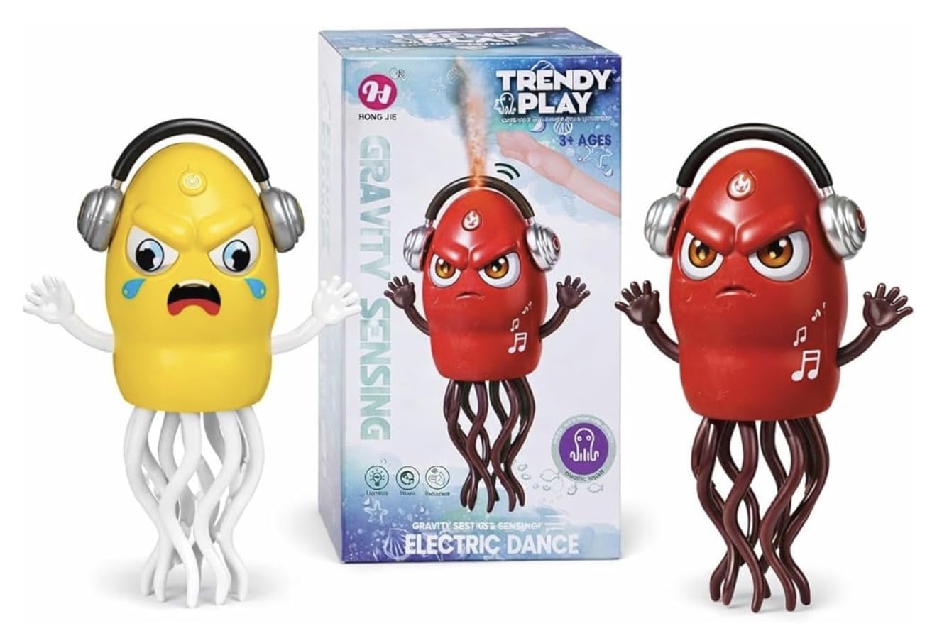 Gravity Sensing Electric Dance Squid Toy, Interactive Musical Toy